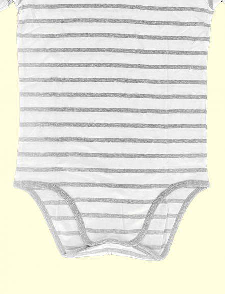 Onesie gray stripes