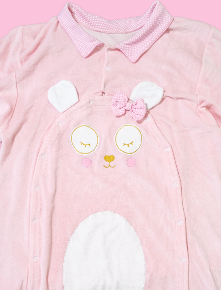 Pink Bear Footed pajama